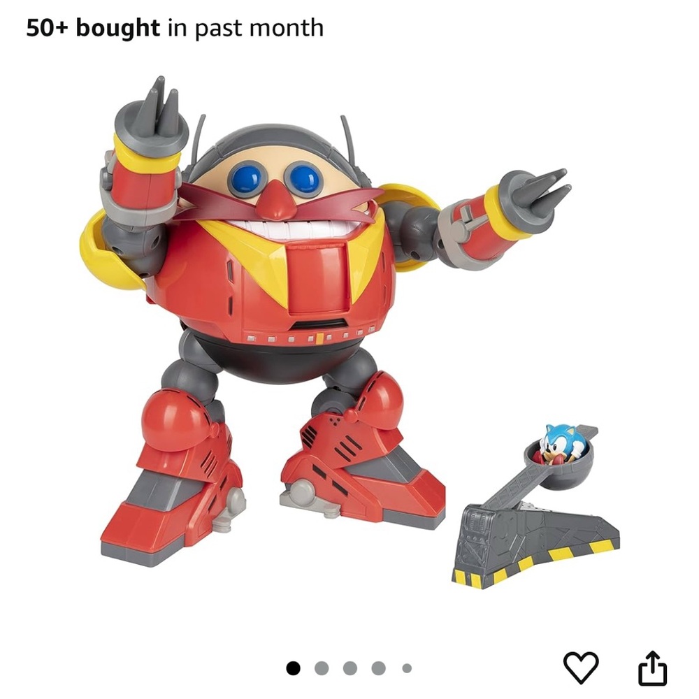 Sonic The Hedgehog Giant Eggman Robot Battle Set with Catapult